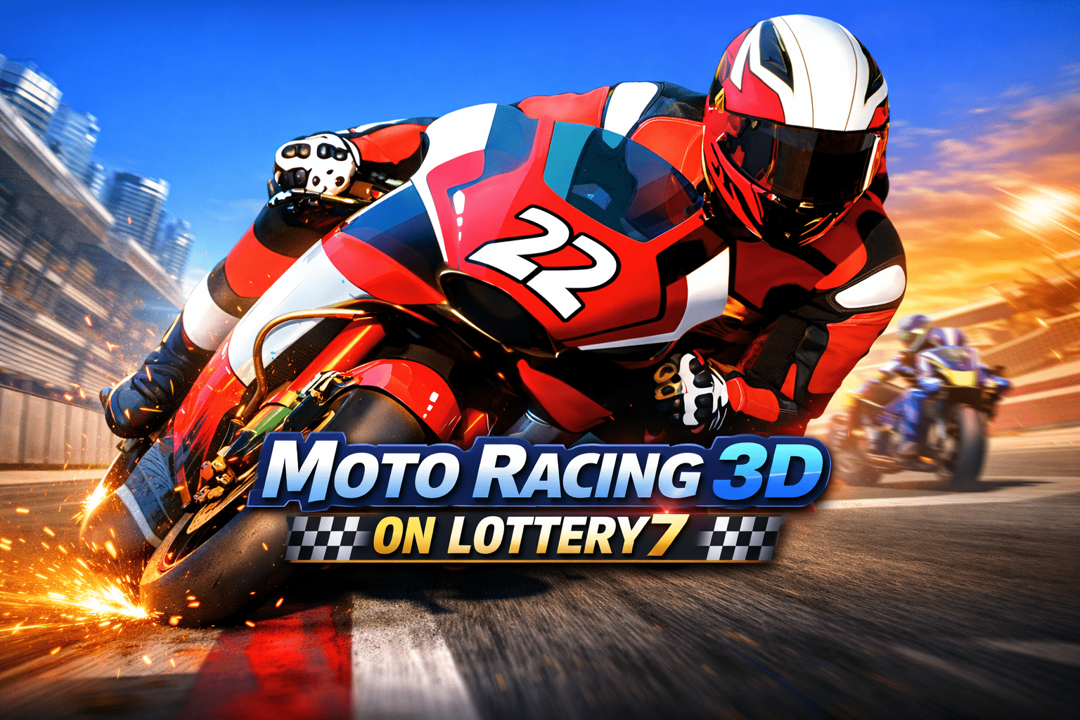 A thrilling motorcycle race.