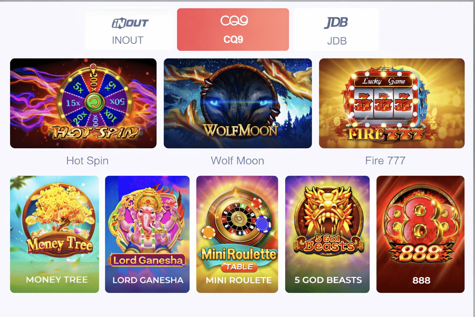 Choose an online lottery game.