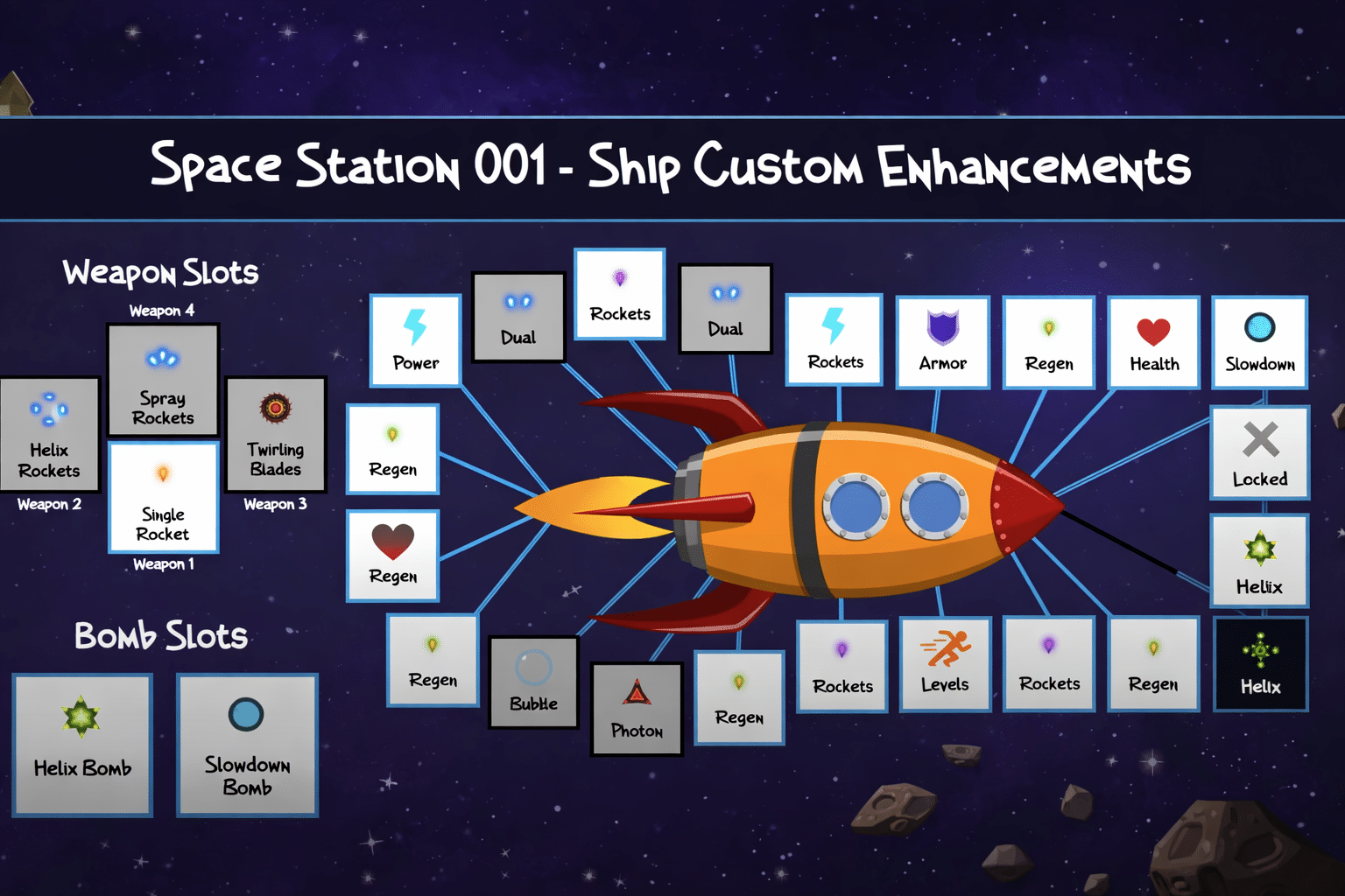 Customize the 001 spacecraft