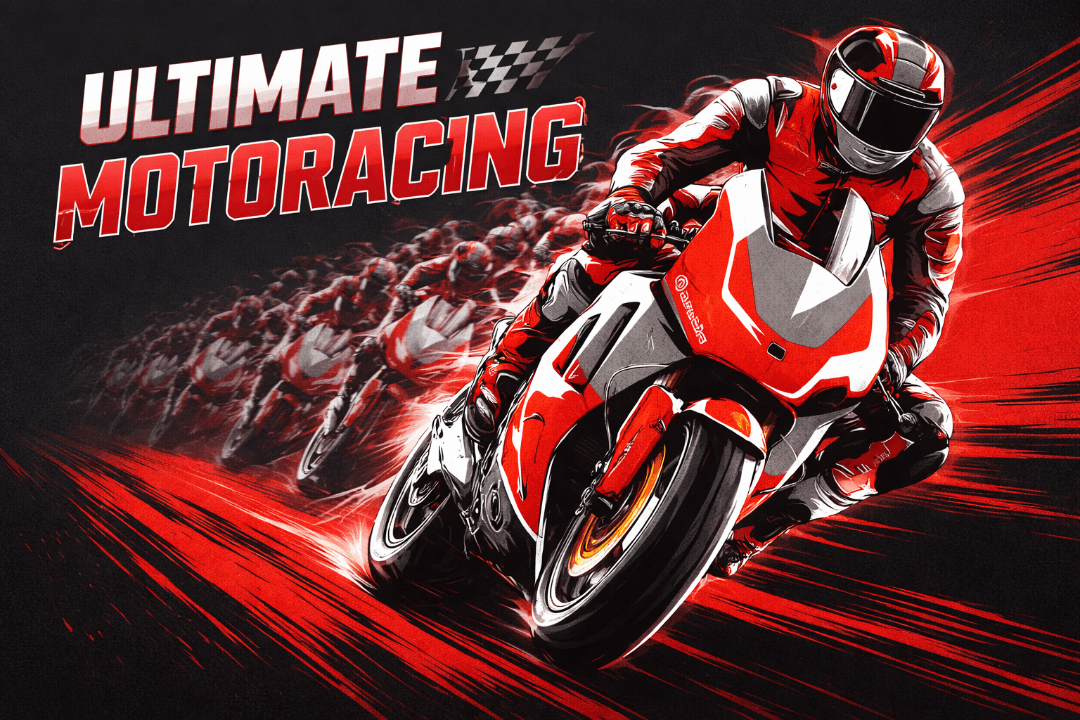 High-speed motorcycle race