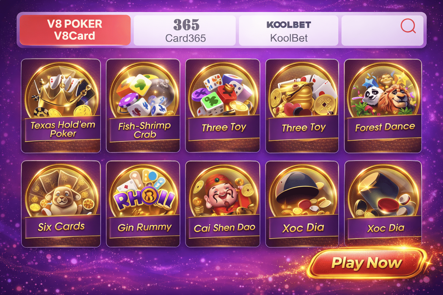 Impressive casino game board