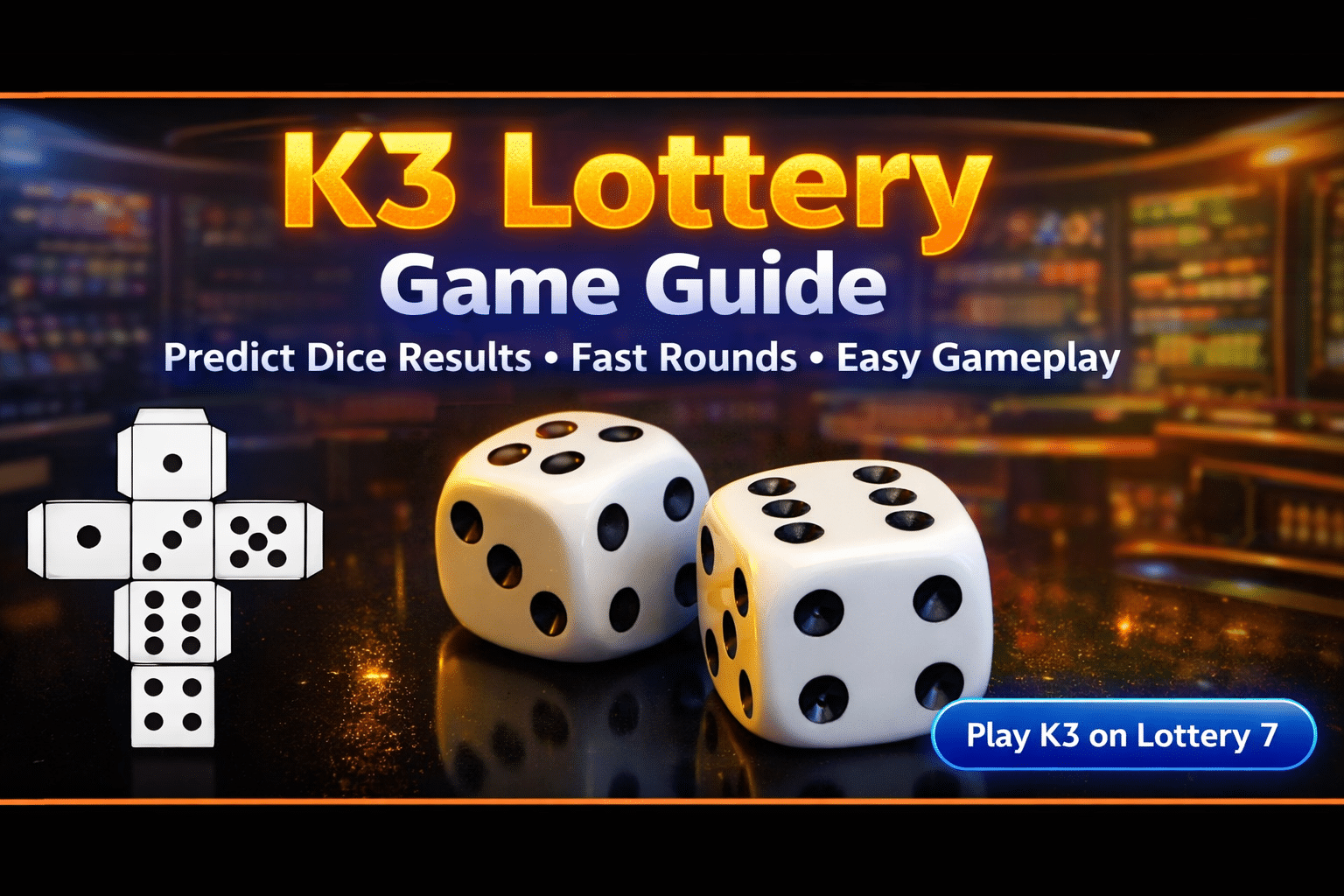 Instructions for playing the K3 Lottery game.