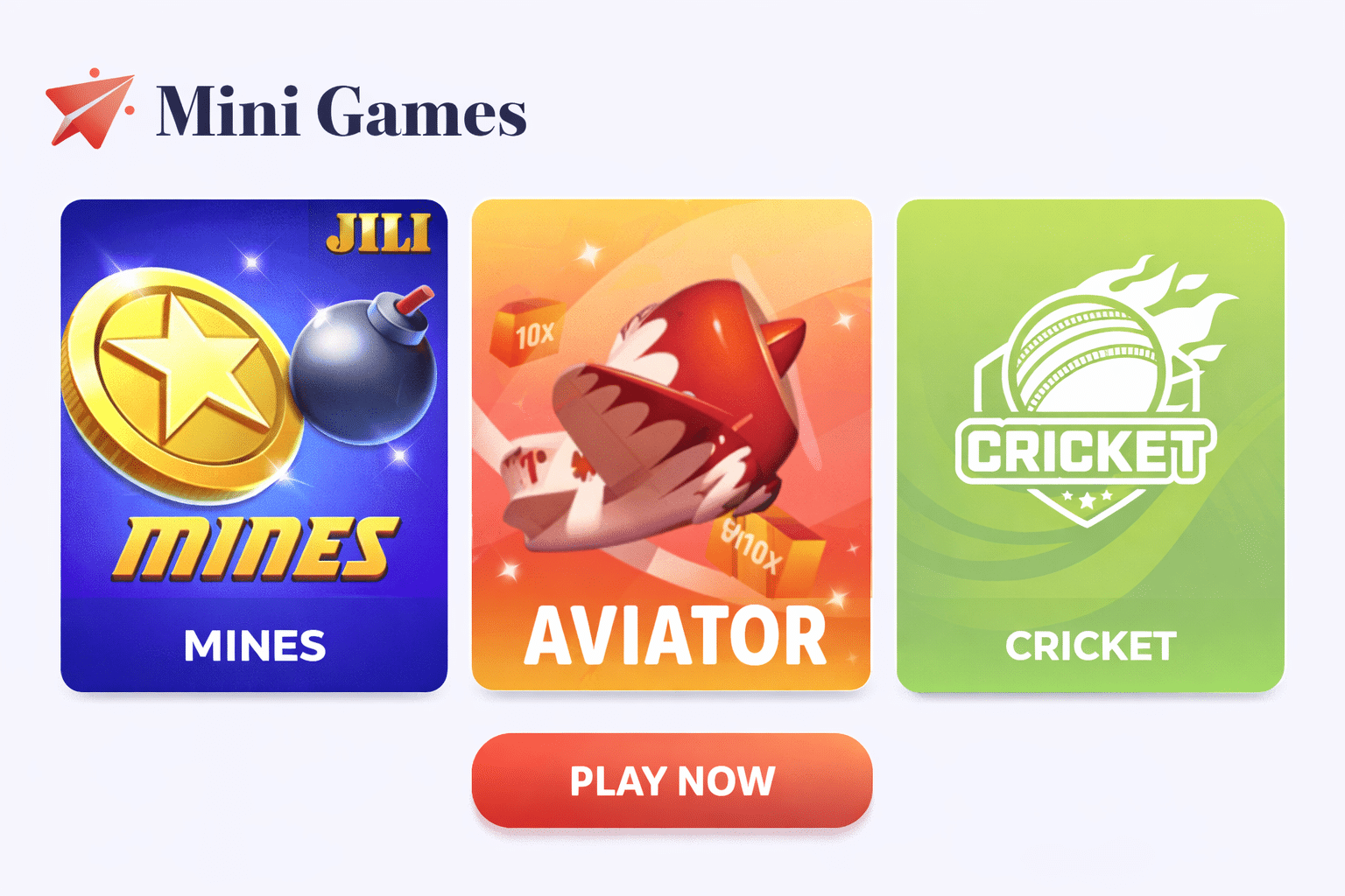 Mini-game promotional card