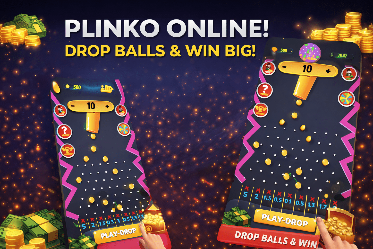 Game online: drop balls, win big!