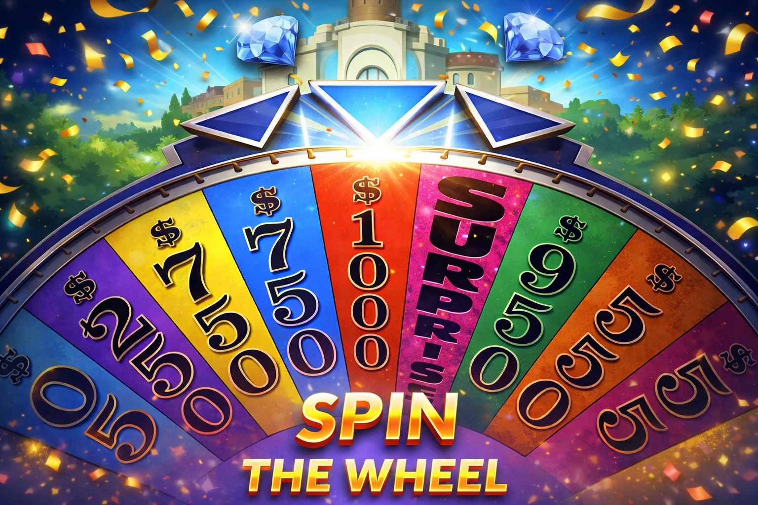 The dazzling lucky spin