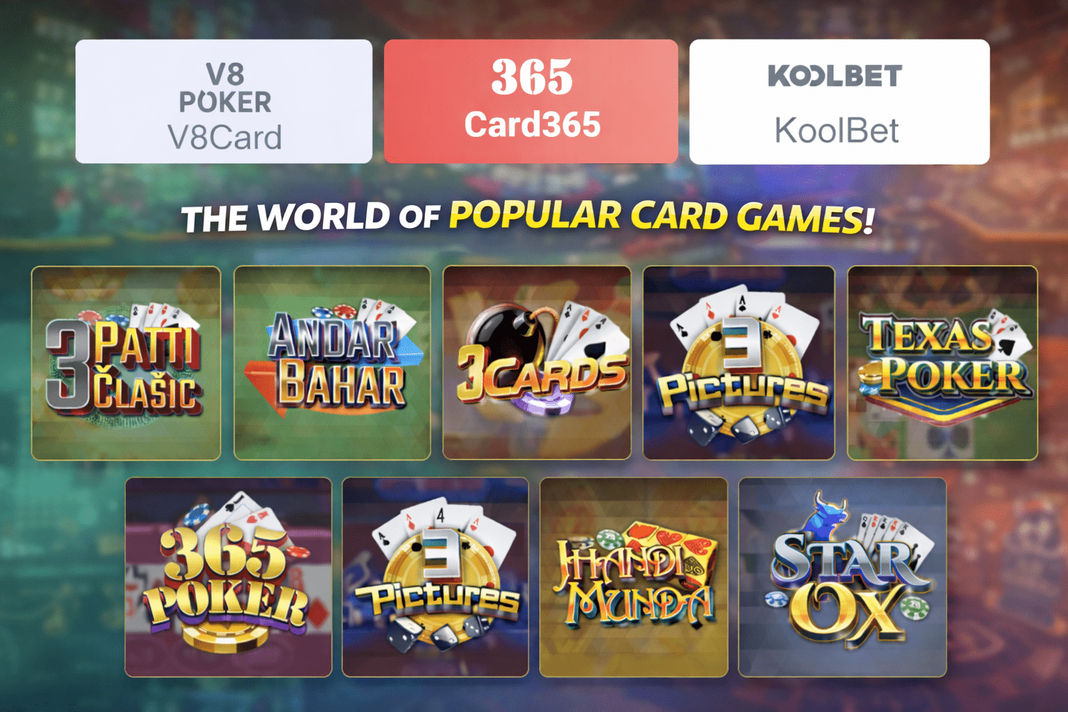 The world of popular card games